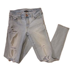 🌷3/$15 American Eagle Outfitters Distressed Jeggings Jeans Super Super Stretch